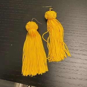 Yellow earrings